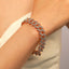 Retro Hip Hop Diamond-Studded Cuban Alloy Bracelet for Men and Women