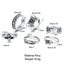 Vintage Alloy Mushroom & Heart Ring Set - 13 Pieces