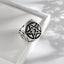 Vintage Pentagram Star Embossed Alloy Ring