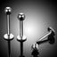 Fashion Stainless Steel Lip Stud with Round Ball Design