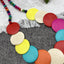 Bohemian Colorful Wooden Long Necklace for Women