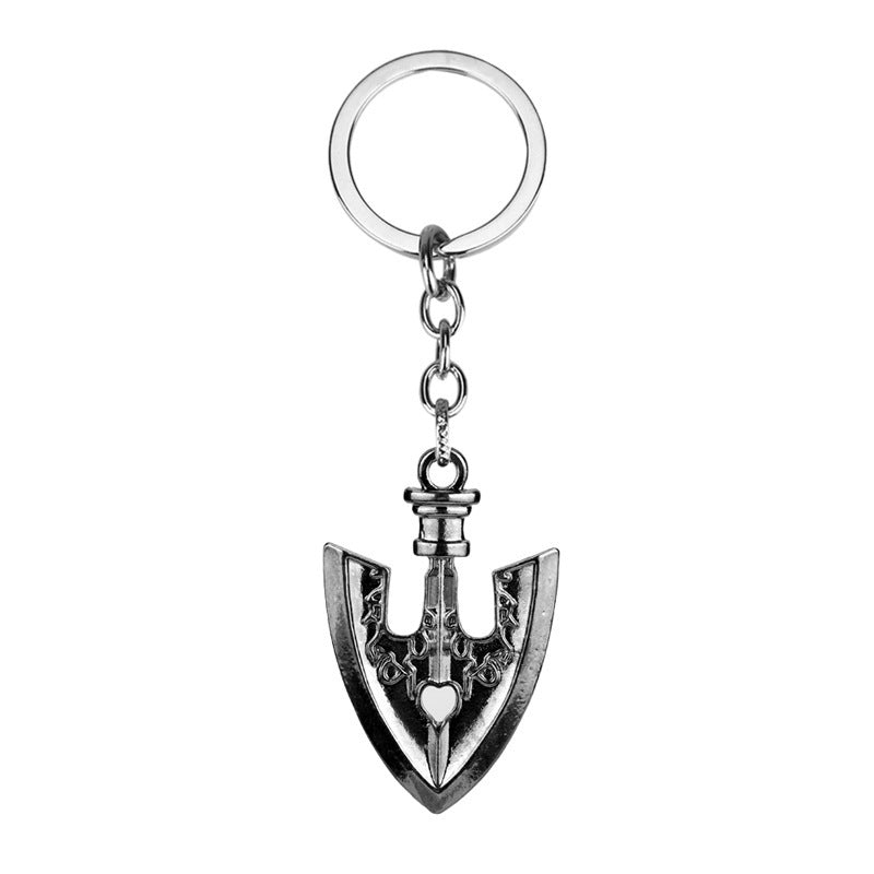 Jojo's Bizarre Adventure Alloy Shovel Pendant Necklace and Keychain