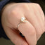 Fashion Minimalist Gold-Plated Pearl Ring Nhlj143932