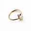 Fashion Minimalist Gold-Plated Pearl Ring Nhlj143932