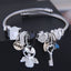 Fashion Angel Doll Adjustable Stainless Steel Bracelet with Crystal Beads