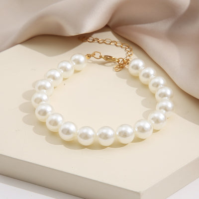 Elegant Baroque Pearl Beaded Vintage Bracelet for Women