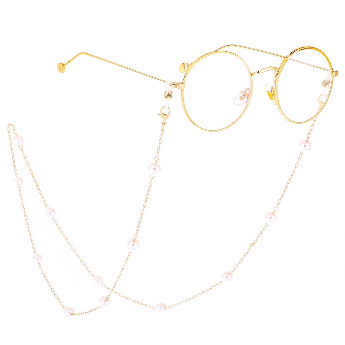 Fashion Simple Beaded Pearl Glasses Chain