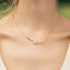 Fashion Minimalist Pearl Chopstick Clavicle Chain Necklace for Women