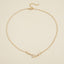 Fashion Minimalist Pearl Chopstick Clavicle Chain Necklace for Women