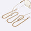 Fashion Geometric Gold Alloy Glasses and Mask Chain