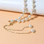 Fashion Pearl Pull-Out Beads Pendant Necklace for Women