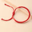 Fashion Simple Red and White Rope Adjustable Bracelet for Women