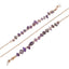 Fashion Minimalist Amethyst Stone Glasses Chain