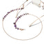 Fashion Minimalist Amethyst Stone Glasses Chain