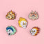 Halloween Flame Skull Alloy Brooch Pin Accessory