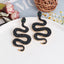 European Fashion Snake Alloy Beaded Earrings for Women