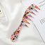 Fashionable Acetate Marble Color Anti-Static Hair Comb for Women
