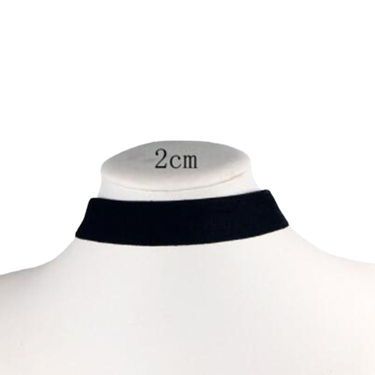 Gothic Black Velvet Choker Necklace for Women