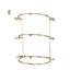 Fashion Solid Color Gold Metal Crown and Headband Display Stand