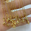 Solid Color 18k Gold Plated Copper Necklace Chain DIY Jewelry Accessories