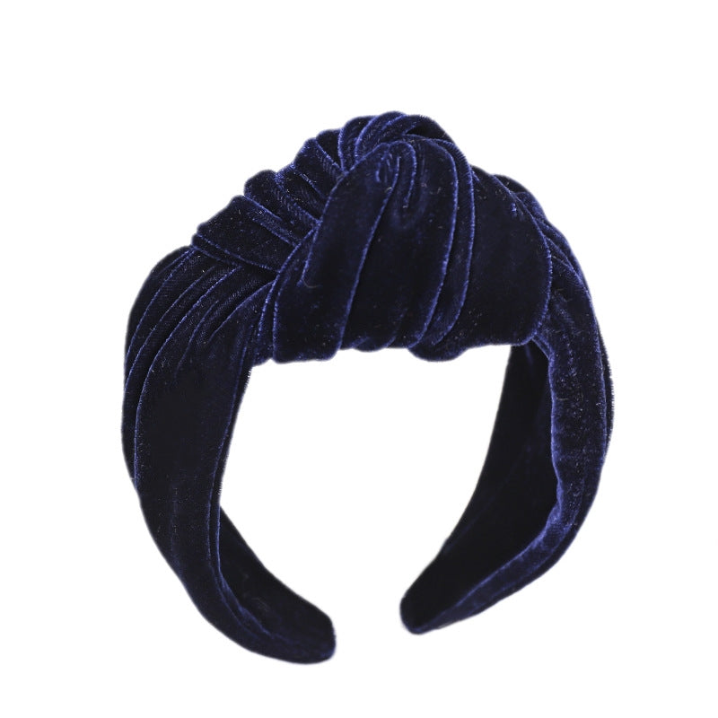 Solid Color Velvet Knot Hairband