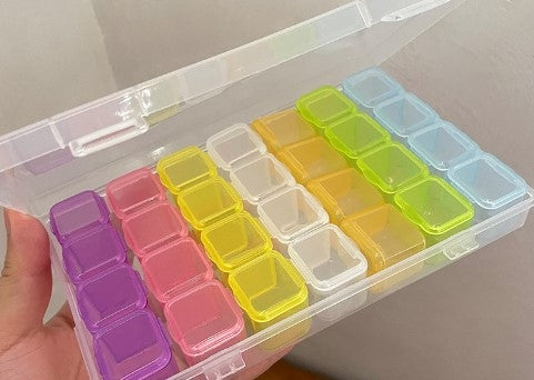 Fashion Solid Color Transparent Jewelry Storage Box