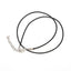 Handmade PU Leather Jewelry Accessories with Black Wax Cord Necklace