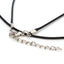 Handmade PU Leather Jewelry Accessories with Black Wax Cord Necklace