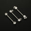 Fashion Stainless Steel Inlay Artificial Diamond Nipple Ring Piercing Jewelry