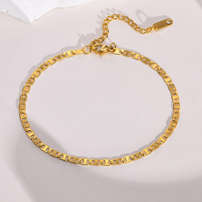 Fashion Gold Stainless Steel Chain Anklet for Women