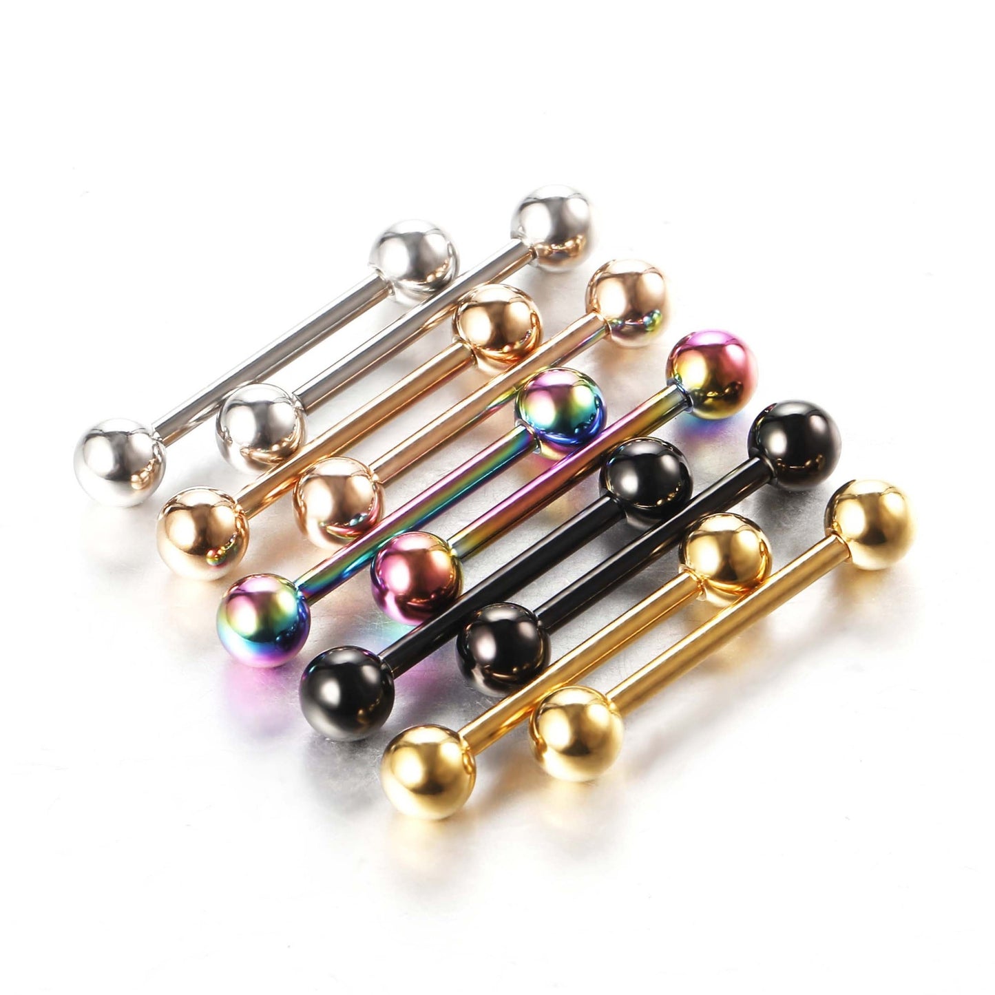 Stainless Steel Plated Tongue and Nipple Ring Jewelry