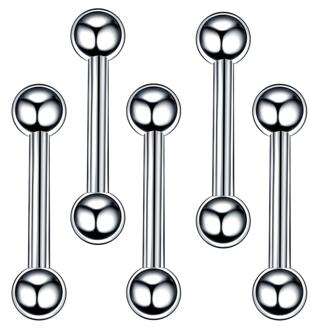 Stainless Steel Plated Tongue and Nipple Ring Jewelry