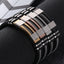 Men's Stainless Steel Silicone Hip Hop Punk Bracelet