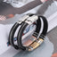 Men's Stainless Steel Silicone Hip Hop Punk Bracelet