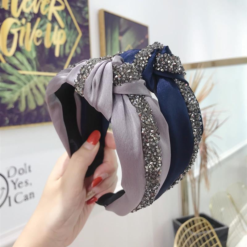 Fashion Rhinestone Wide-Brimmed Headband for Adults