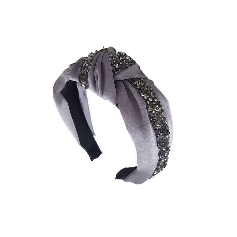 Fashion Rhinestone Wide-Brimmed Headband for Adults