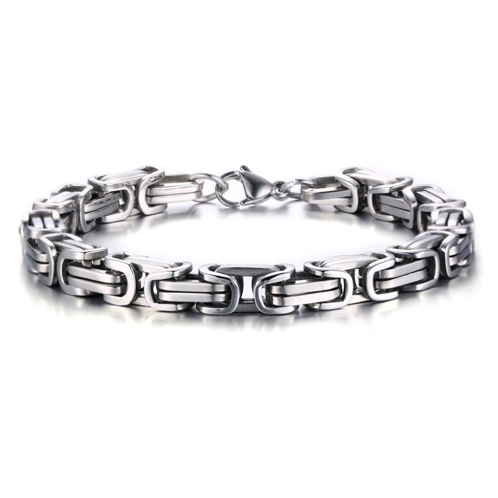 Titanium Steel Plated Unisex Emperor Chain Bracelet