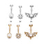 Fashion Titanium Steel Rhinestone Belly Button Ring
