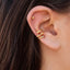 Fashion Star Zircon Alloy Women's Ear Clips & Minimalist Copper Hoop Earrings