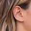 Fashion Star Zircon Alloy Women's Ear Clips & Minimalist Copper Hoop Earrings