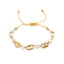 Fashion Star Multi-Layered Pearl and Diamond Beaded Bracelet