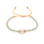 Fashion Star Multi-Layered Pearl and Diamond Beaded Bracelet