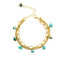 Layered Turquoise Pendant Stone Alloy Women's Bracelet