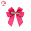 Fashion Handmade Double Streamer Polyester Ribbed Satin Ribbon Bow Hair Clip Accessories