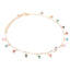 Fashion Sunflower Gemstone Resin Anklet