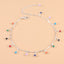 Fashion Sunflower Gemstone Resin Anklet