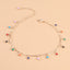 Fashion Sunflower Gemstone Resin Anklet