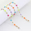 Fashion Multi-purpose Gold Jelly Color Round Beads Glasses Chain