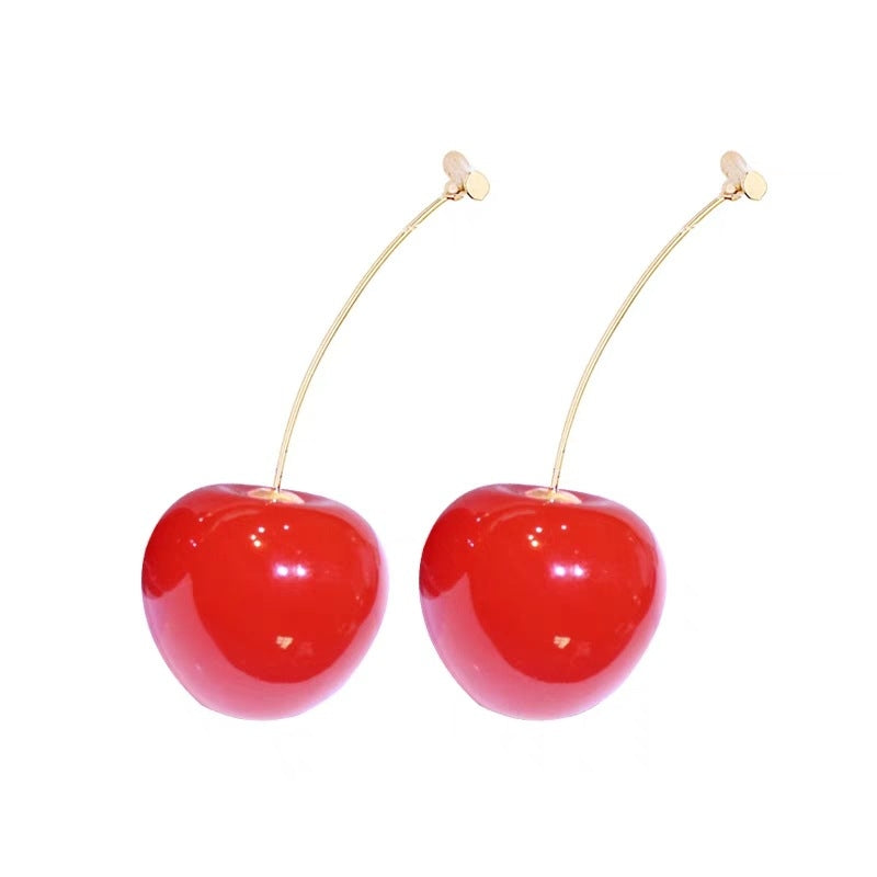 Cherry Fruit Resin Alloy Women's Earrings