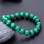 Fashion Swirl Pattern Malachite Natural Stone Beaded Bracelet